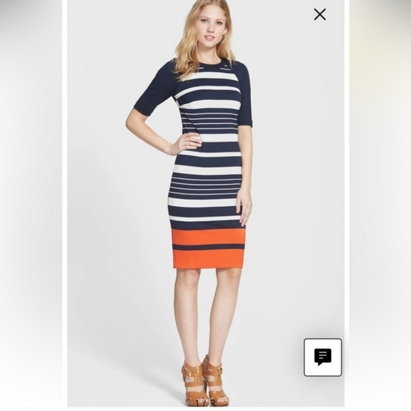 Michael Kors midi striped dress - Picture 1 of 4
